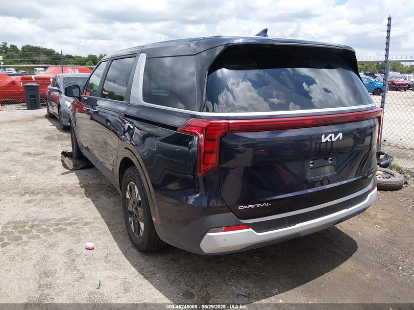 2025 Kia Carnival VIN KNDNB5KA8S6077251 IAAI salvage auction — FRONT END, Salvage Title, sold $10,000 on 2026-07-27 (photo 3)