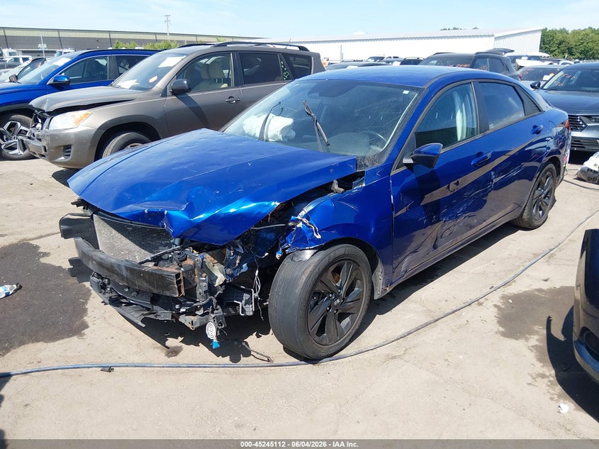 2021 Hyundai Elantra VIN 5NPLS4AG0MH020056 IAAI salvage auction — FRONT END, Salvage Title, sold $1,100 on 2026-07-07 (photo 2)