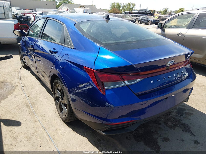 2021 Hyundai Elantra VIN 5NPLS4AG0MH020056 IAAI salvage auction — FRONT END, Salvage Title, sold $1,100 on 2026-07-07 (photo 3)