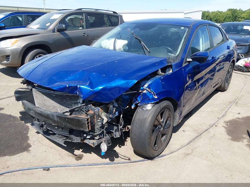 2021 Hyundai Elantra VIN 5NPLS4AG0MH020056 IAAI salvage auction — FRONT END, Salvage Title, sold $1,100 on 2026-07-07 (photo 6)