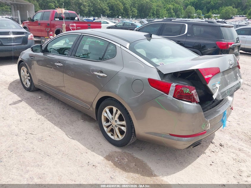 2013 Kia Optima VIN 5XXGN4A71DG231612 IAAI salvage auction — REAR END, Salvage Title, sold $925 on 2026-07-29 (photo 3)