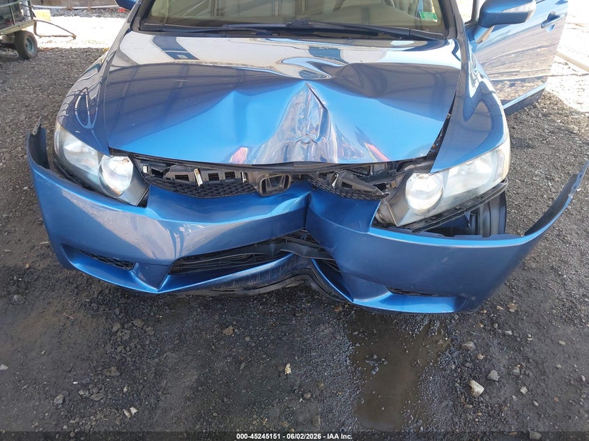 2010 Honda Civic VIN JHMFA3F25AS002199 IAAI salvage auction — FRONT END, Salvage (Delaware), sold $275 on 2026-07-30 (photo 6)