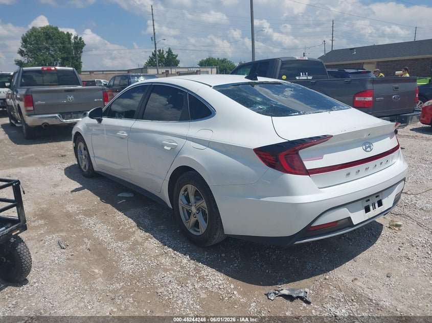 2022 Hyundai Sonata VIN 5NPEG4JA3NH133605 IAAI salvage auction — HAIL, Salvage Title, sold $3,150 on 2026-07-20 (photo 3)