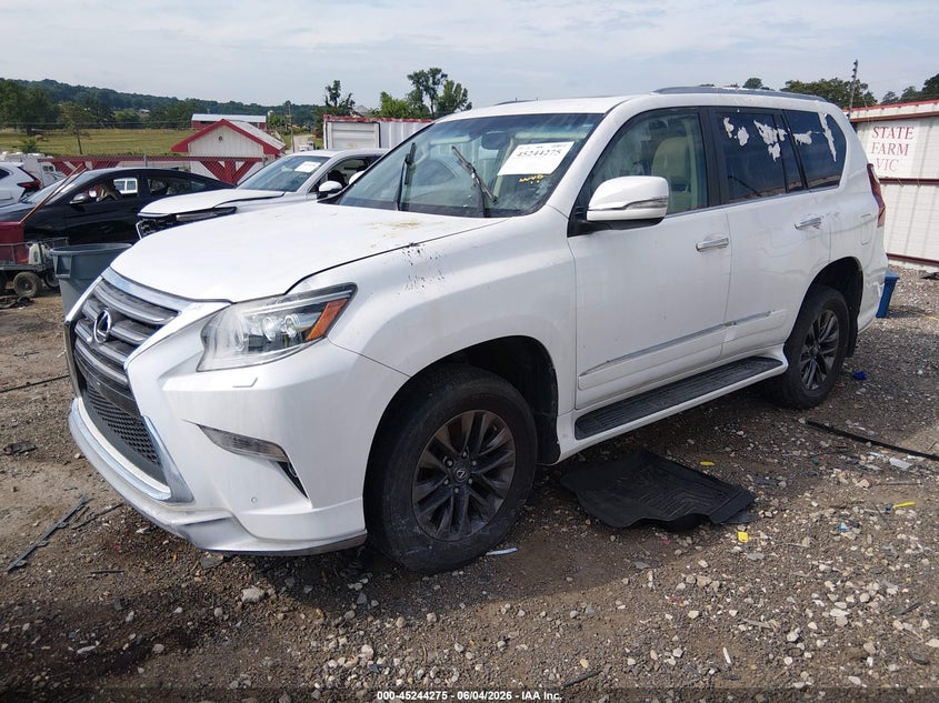 2017 Lexus Gx VIN JTJBM7FX4H5154457 IAAI salvage auction — EXTERIOR BURN, Salvage Title, sold $12,500 on 2026-07-30 (photo 2)