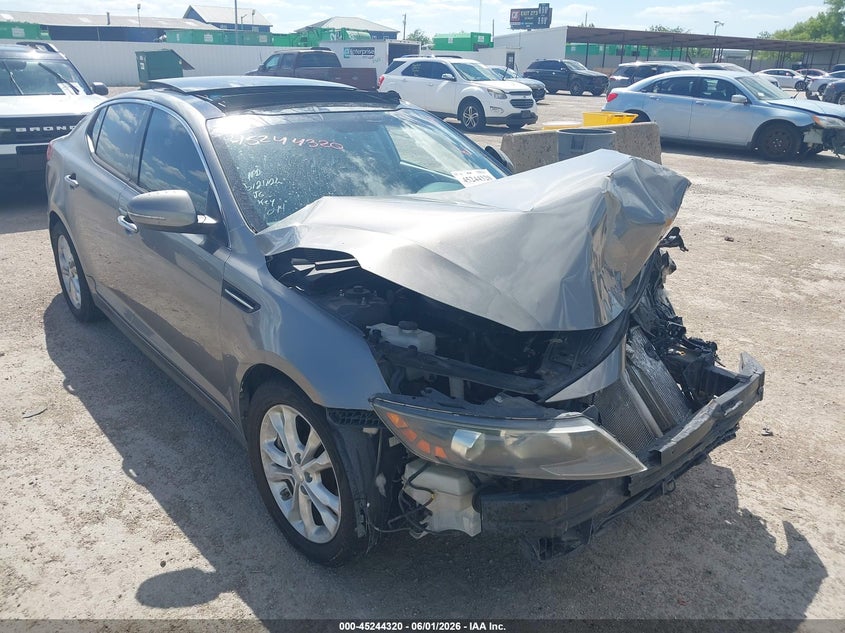 2012 Kia Optima VIN 5XXGR4A69CG047044 IAAI salvage auction — FRONT END, Salvage Title, sold $600 on 2026-07-15 (photo 1)