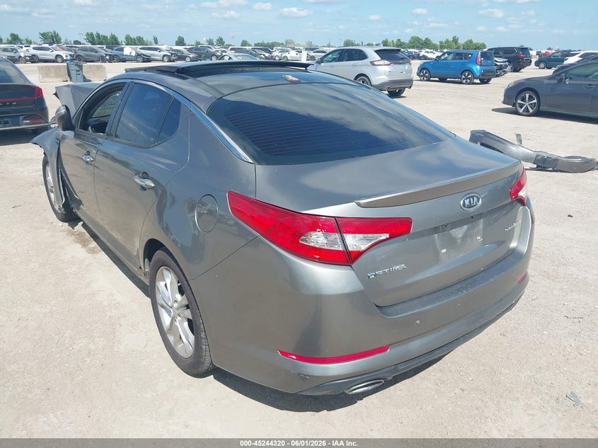 2012 Kia Optima VIN 5XXGR4A69CG047044 IAAI salvage auction — FRONT END, Salvage Title, sold $600 on 2026-07-15 (photo 3)