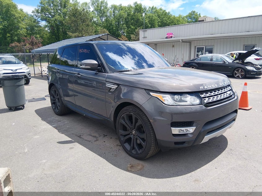 2016 Land rover Range rover sport VIN SALWR2VFXGA644353 IAAI salvage auction — LEFT FRONT, Salvage Title, sold $6,750 on 2026-07-09 (photo 1)