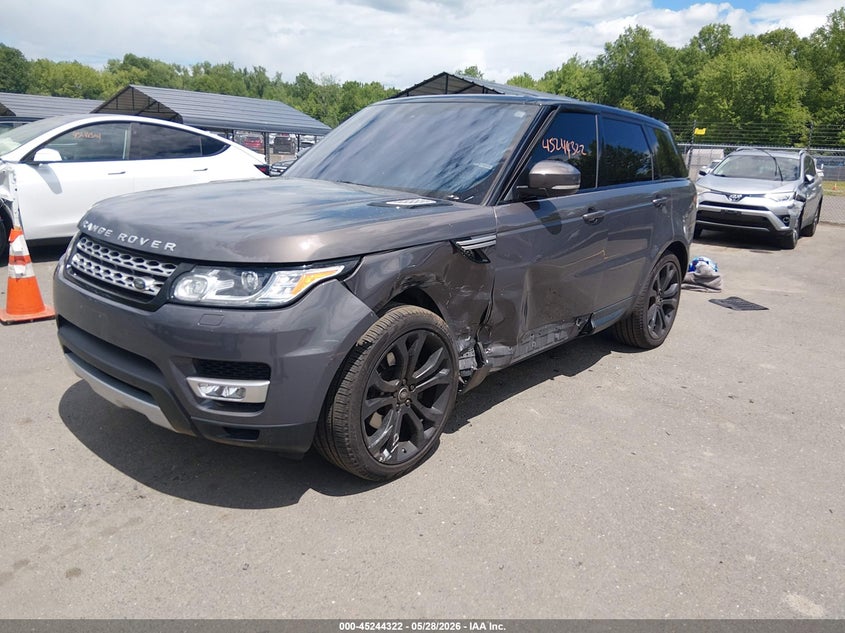 2016 Land rover Range rover sport VIN SALWR2VFXGA644353 IAAI salvage auction — LEFT FRONT, Salvage Title, sold $6,750 on 2026-07-09 (photo 2)