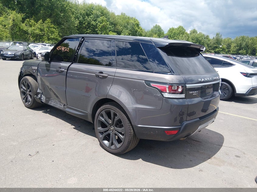 2016 Land rover Range rover sport VIN SALWR2VFXGA644353 IAAI salvage auction — LEFT FRONT, Salvage Title, sold $6,750 on 2026-07-09 (photo 3)