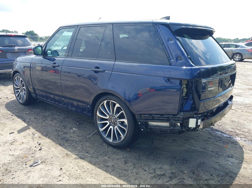 2018 Land rover RANGE ROVER VIN SALGS2RE5JA511646 IAAI salvage auction — REAR END, Salvage Title, sold $13,200 on 2026-07-14 (photo 3)