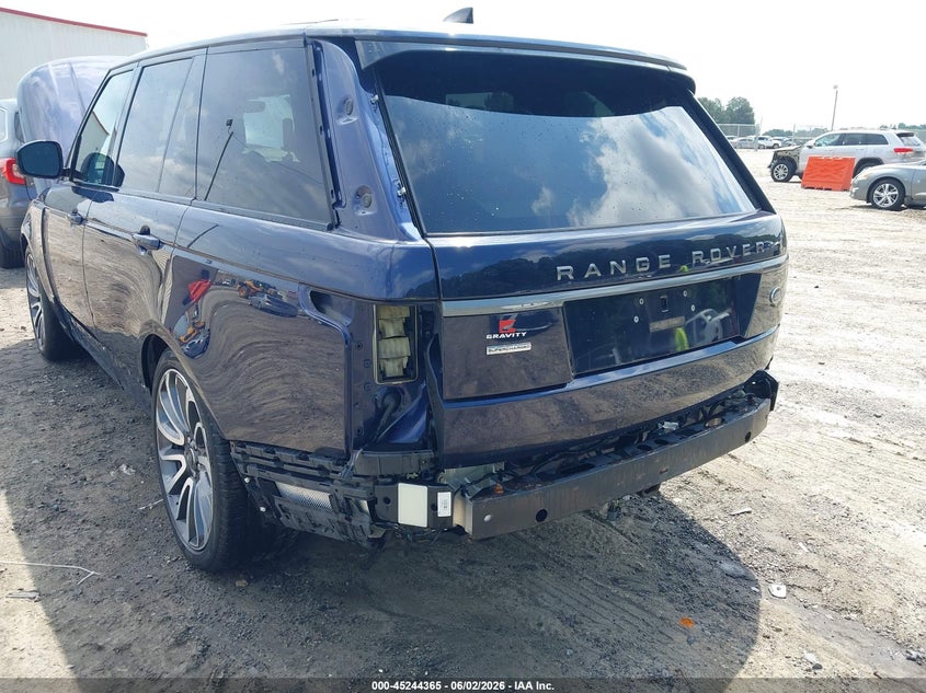 2018 Land rover RANGE ROVER VIN SALGS2RE5JA511646 IAAI salvage auction — REAR END, Salvage Title, sold $13,200 on 2026-07-14 (photo 6)