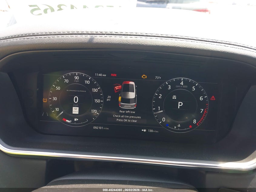 2018 Land rover RANGE ROVER VIN SALGS2RE5JA511646 IAAI salvage auction — REAR END, Salvage Title, sold $13,200 on 2026-07-14 (photo 7)