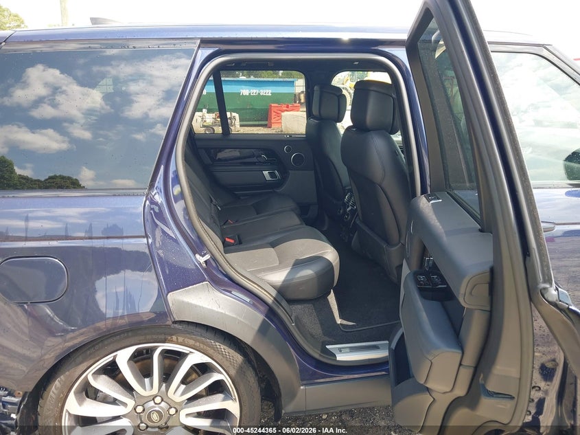 2018 Land rover RANGE ROVER VIN SALGS2RE5JA511646 IAAI salvage auction — REAR END, Salvage Title, sold $13,200 on 2026-07-14 (photo 8)