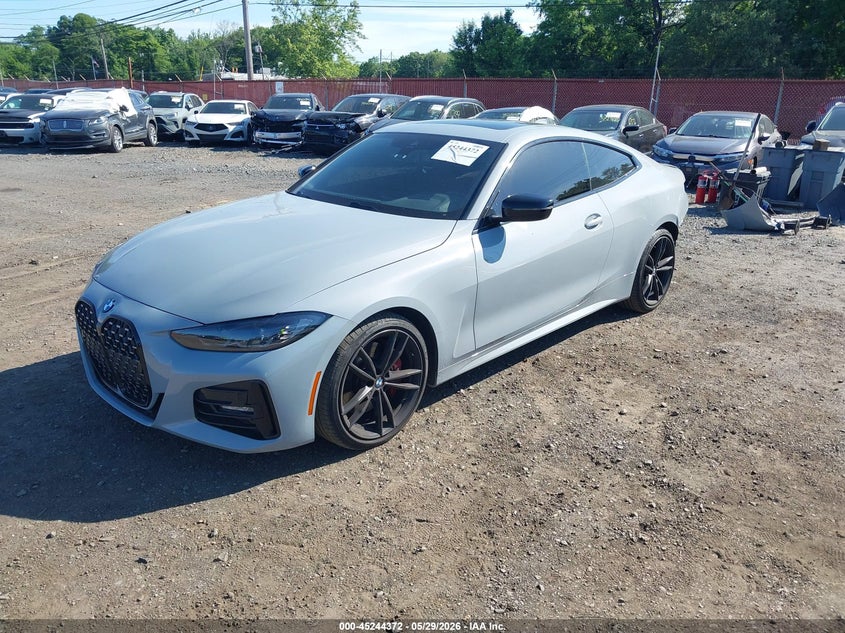 2023 BMW 4er VIN WBA73AP02PCL24946 IAAI salvage auction — REAR END, Salvage Title, sold $18,400 on 2026-08-02 (photo 2)