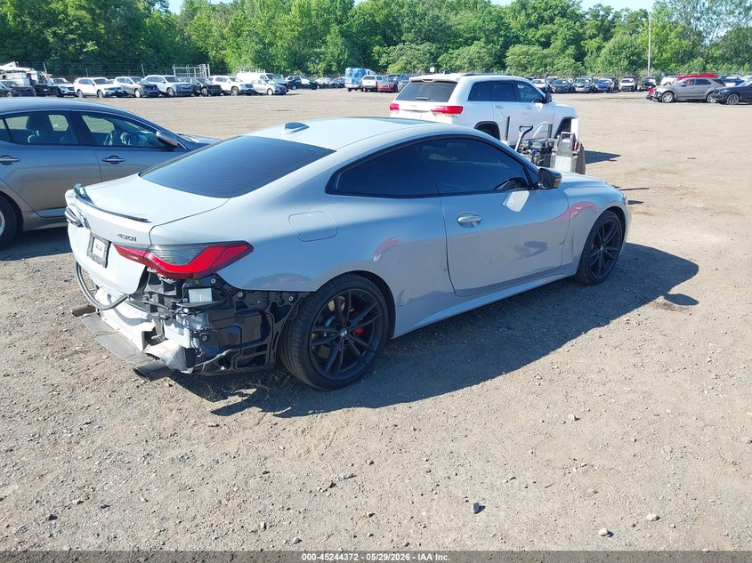 2023 BMW 4er VIN WBA73AP02PCL24946 IAAI salvage auction — REAR END, Salvage Title, sold $18,400 on 2026-08-02 (photo 4)