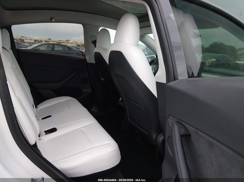2023 Tesla Model y VIN 7SAYGDEDXPF922789 IAAI salvage auction — LEFT FRONT, Salvage Title, sold $10,100 on 2026-07-23 (photo 8)