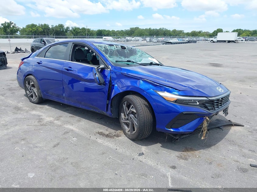2024 Hyundai Elantra VIN KMHLS4DG0RU734550 IAAI salvage auction — ROLLOVER, Salvage Title, sold $2,350 on 2026-07-13 (photo 1)