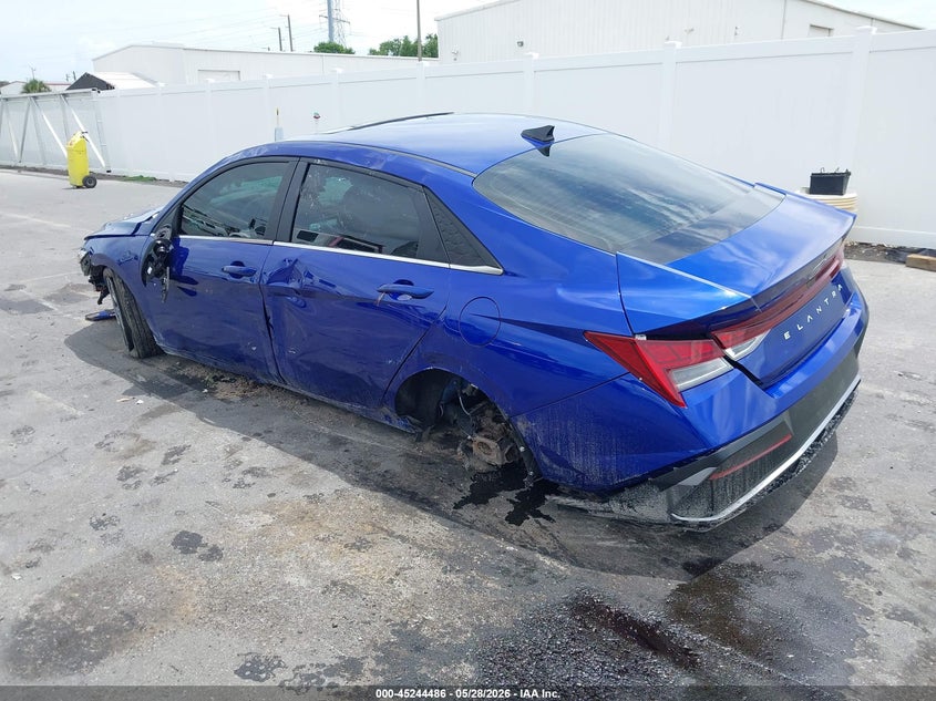 2024 Hyundai Elantra VIN KMHLS4DG0RU734550 IAAI salvage auction — ROLLOVER, Salvage Title, sold $2,350 on 2026-07-13 (photo 3)