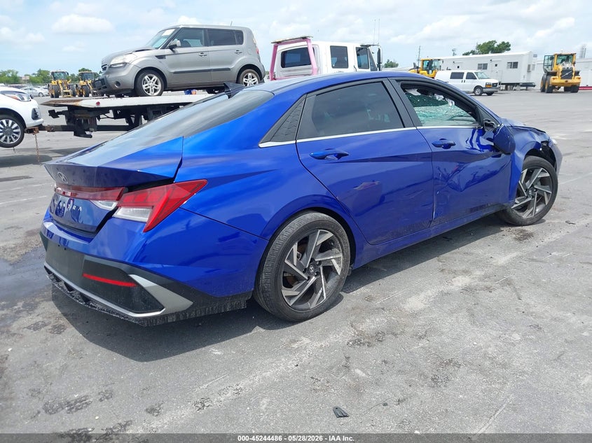 2024 Hyundai Elantra VIN KMHLS4DG0RU734550 IAAI salvage auction — ROLLOVER, Salvage Title, sold $2,350 on 2026-07-13 (photo 4)