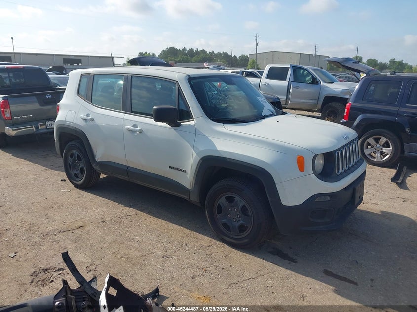 2018 Jeep Renegade VIN ZACCJBAB4JPJ45153 IAAI salvage auction — FRONT & REAR, Salvage Title, sold $3,275 on 2026-07-22 (photo 1)
