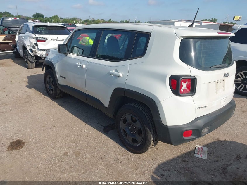 2018 Jeep Renegade VIN ZACCJBAB4JPJ45153 IAAI salvage auction — FRONT & REAR, Salvage Title, sold $3,275 on 2026-07-22 (photo 3)