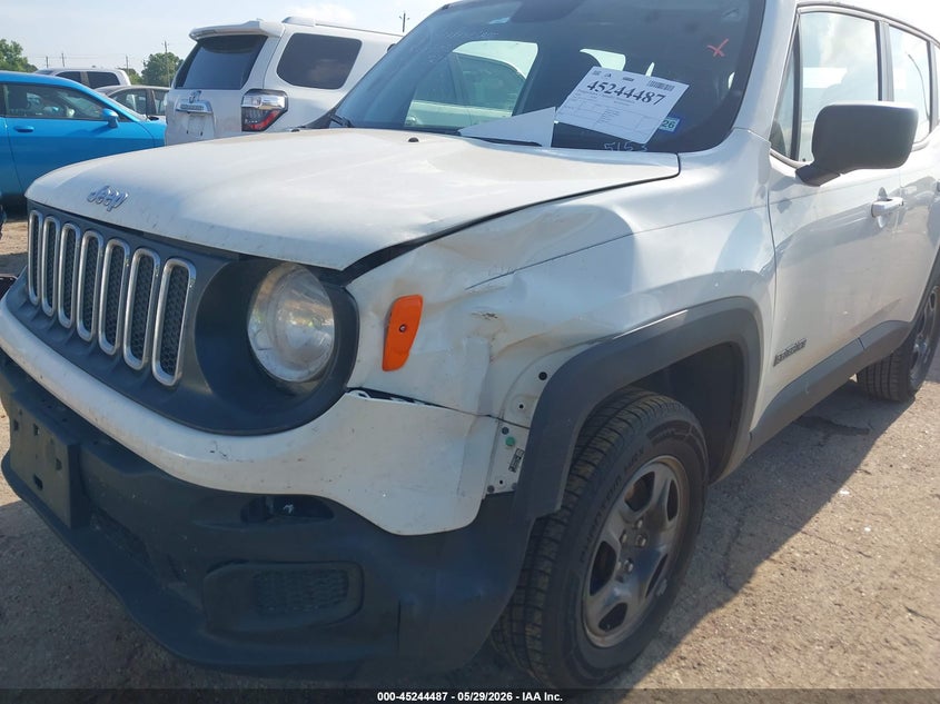 2018 Jeep Renegade VIN ZACCJBAB4JPJ45153 IAAI salvage auction — FRONT & REAR, Salvage Title, sold $3,275 on 2026-07-22 (photo 6)