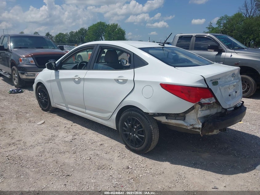 2017 Hyundai Accent VIN KMHCT4AE4HU201390 IAAI salvage auction — HAIL, Salvage Title, sold $1,150 on 2026-07-13 (photo 3)
