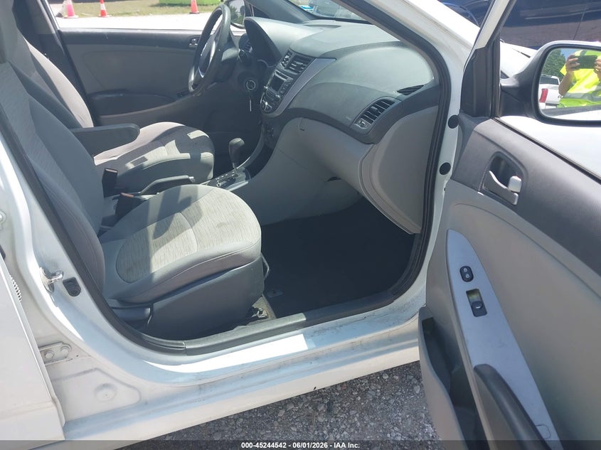 2017 Hyundai Accent VIN KMHCT4AE4HU201390 IAAI salvage auction — HAIL, Salvage Title, sold $1,150 on 2026-07-13 (photo 5)
