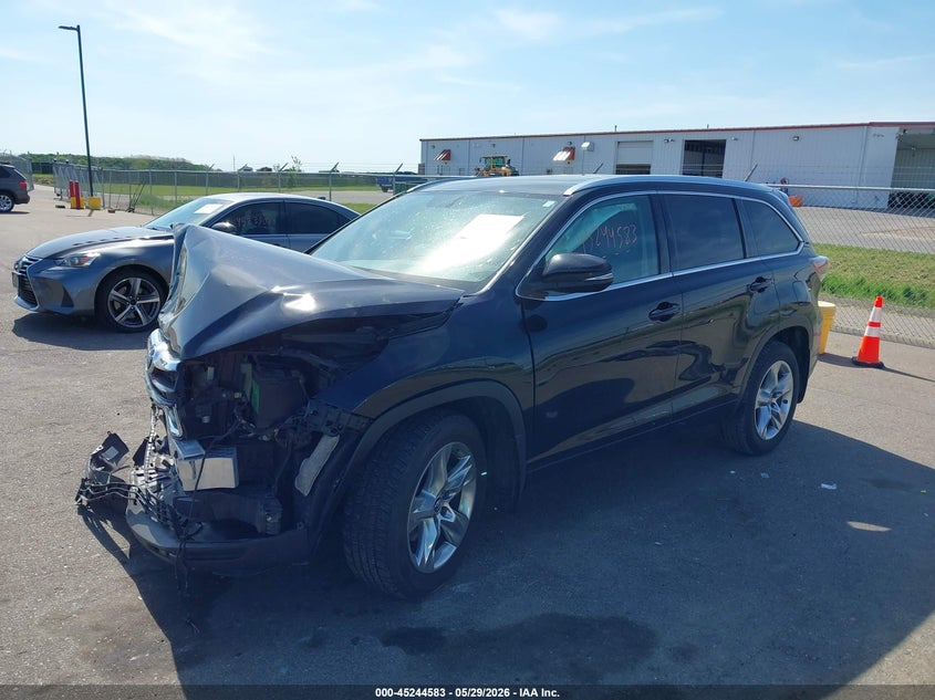 2016 Toyota Highlander VIN 5TDDKRFHXGS339952 IAAI salvage auction — FRONT END, Salvage (Minnesota), sold $4,400 on 2026-07-20 (photo 2)