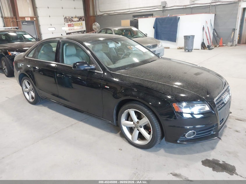 2012 Audi A4 VIN WAUFFAFL5CN005960 IAAI salvage auction — LEFT FRONT, Salvage Title, sold $875 on 2026-07-08 (photo 1)