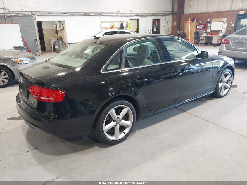 2012 Audi A4 VIN WAUFFAFL5CN005960 IAAI salvage auction — LEFT FRONT, Salvage Title, sold $875 on 2026-07-08 (photo 4)