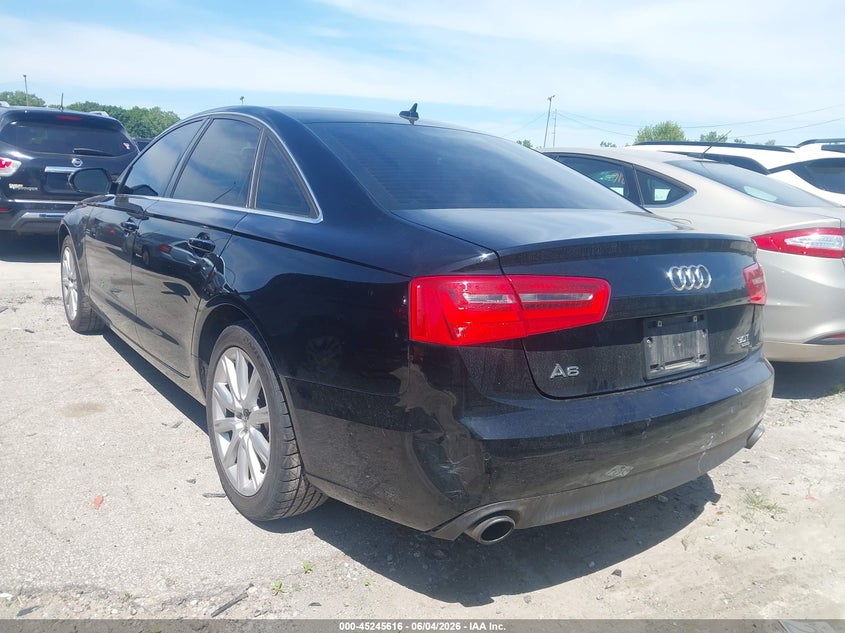 2013 Audi A6 VIN WAUGGAFC8DN079893 IAAI salvage auction — LEFT REAR, Salvage (Ohio), sold $525 on 2026-07-14 (photo 3)
