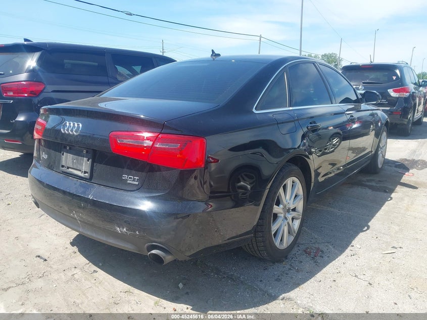 2013 Audi A6 VIN WAUGGAFC8DN079893 IAAI salvage auction — LEFT REAR, Salvage (Ohio), sold $525 on 2026-07-14 (photo 4)