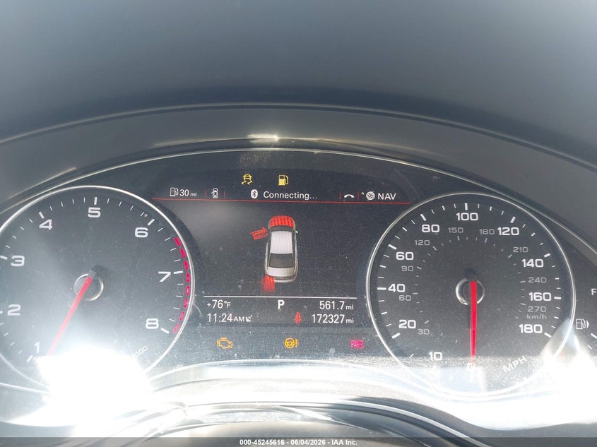 2013 Audi A6 VIN WAUGGAFC8DN079893 IAAI salvage auction — LEFT REAR, Salvage (Ohio), sold $525 on 2026-07-14 (photo 7)