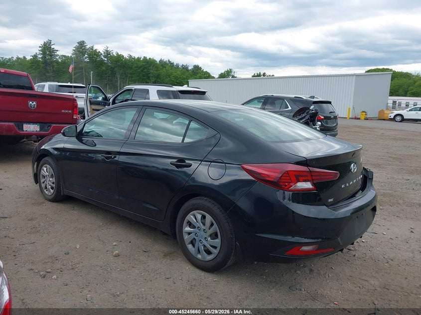 2019 Hyundai Elantra VIN KMHD74LF8KU878545 IAAI salvage auction — REAR END, Salvage (Massachusetts), sold $1,850 on 2026-07-31 (photo 3)
