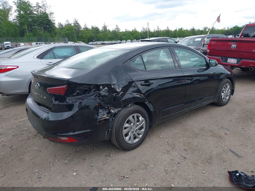 2019 Hyundai Elantra VIN KMHD74LF8KU878545 IAAI salvage auction — REAR END, Salvage (Massachusetts), sold $1,850 on 2026-07-31 (photo 4)