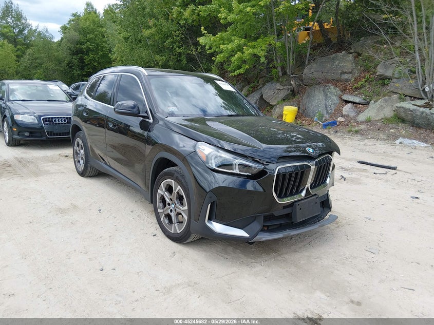 2023 BMW X1 VIN WBX73EF01P5W47548 IAAI salvage auction — FRONT END, Salvage (Massachusetts), sold $8,800 on 2026-08-04 (photo 1)