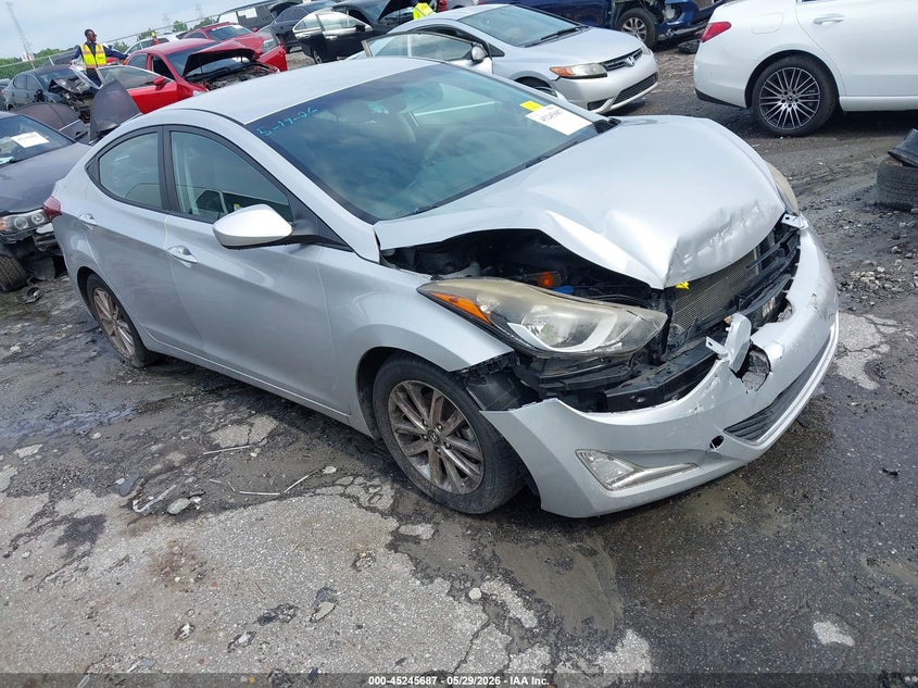 2014 Hyundai Elantra VIN KMHDH4AE3EU210471 IAAI salvage auction — FRONT END, Salvage Title, sold $800 on 2026-07-22 (photo 1)