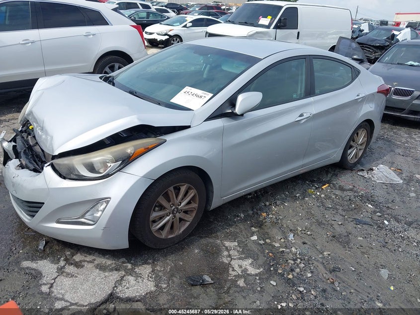 2014 Hyundai Elantra VIN KMHDH4AE3EU210471 IAAI salvage auction — FRONT END, Salvage Title, sold $800 on 2026-07-22 (photo 2)
