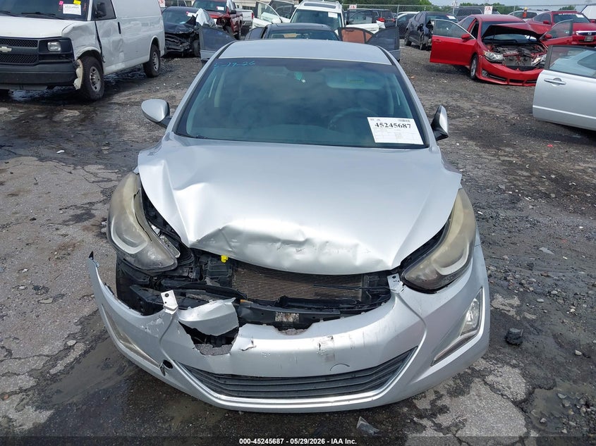 2014 Hyundai Elantra VIN KMHDH4AE3EU210471 IAAI salvage auction — FRONT END, Salvage Title, sold $800 on 2026-07-22 (photo 6)