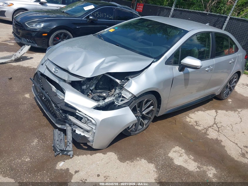 2020 Toyota Corolla VIN JTDS4RCE0LJ001284 IAAI salvage auction — FRONT END, Salvage (Missouri), sold $5,950 on 2026-07-08 (photo 2)