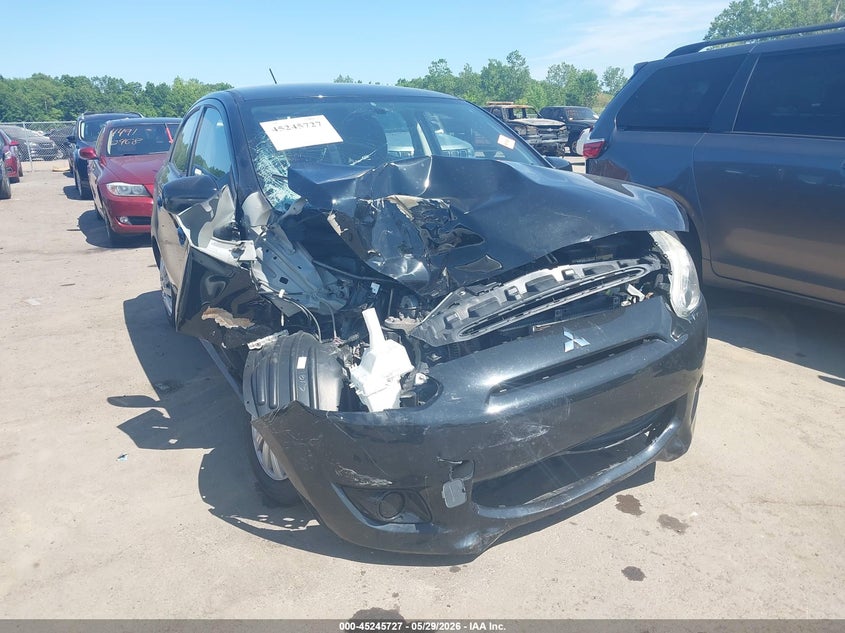 2015 Mitsubishi Mirage VIN ML32A3HJ1FH058894 IAAI salvage auction — RIGHT FRONT, Salvage Title, sold $350 on 2026-07-21 (photo 1)