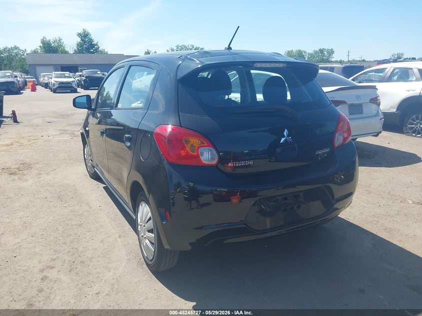 2015 Mitsubishi Mirage VIN ML32A3HJ1FH058894 IAAI salvage auction — RIGHT FRONT, Salvage Title, sold $350 on 2026-07-21 (photo 3)