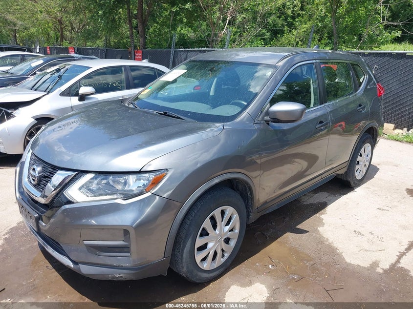 2017 Nissan Rogue VIN JN8AT2MV5HW262803 IAAI salvage auction — HAIL, Salvage Title, sold $1,000 on 2026-07-29 (photo 2)