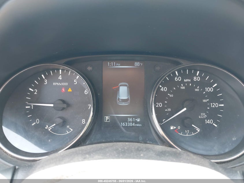 2017 Nissan Rogue VIN JN8AT2MV5HW262803 IAAI salvage auction — HAIL, Salvage Title, sold $1,000 on 2026-07-29 (photo 7)