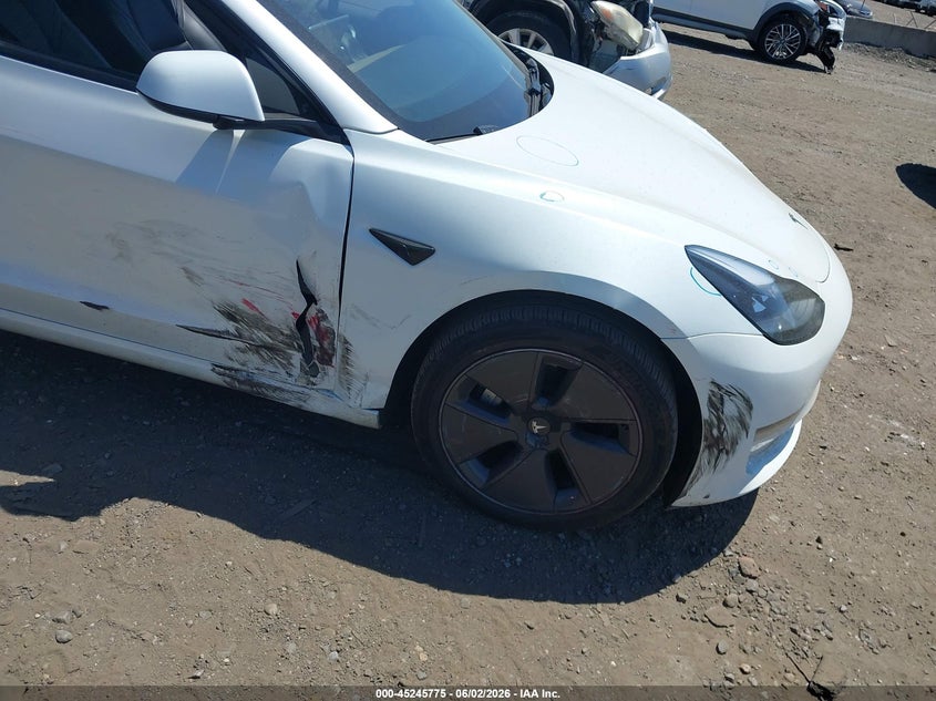2023 Tesla Model 3 VIN 5YJ3E1EA8PF548488 IAAI salvage auction — RIGHT SIDE, Salvage Title, sold $7,200 on 2026-07-23 (photo 6)