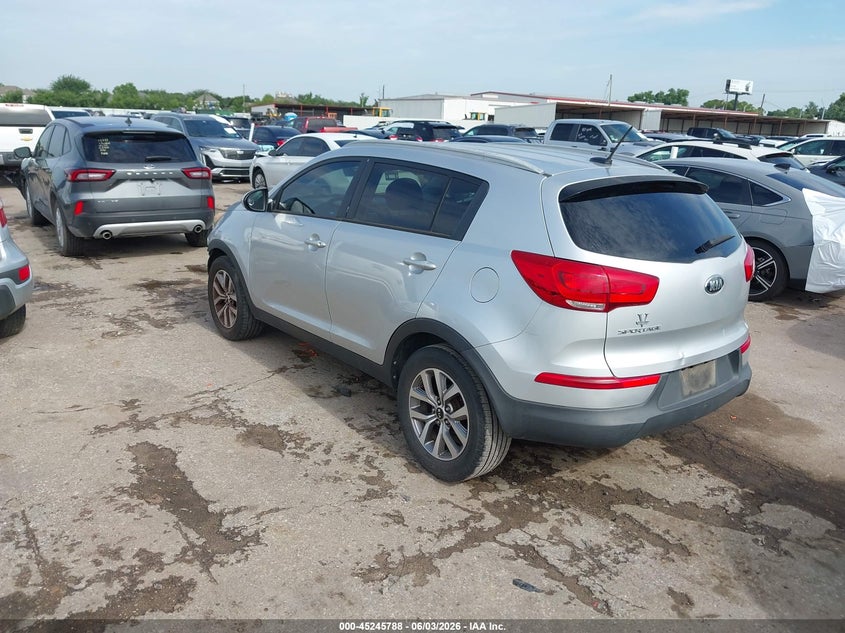 2016 Kia Sportage VIN KNDPB3AC5G7830543 IAAI salvage auction — FRONT END, Original (Texas), sold $2,325 on 2026-07-08 (photo 3)