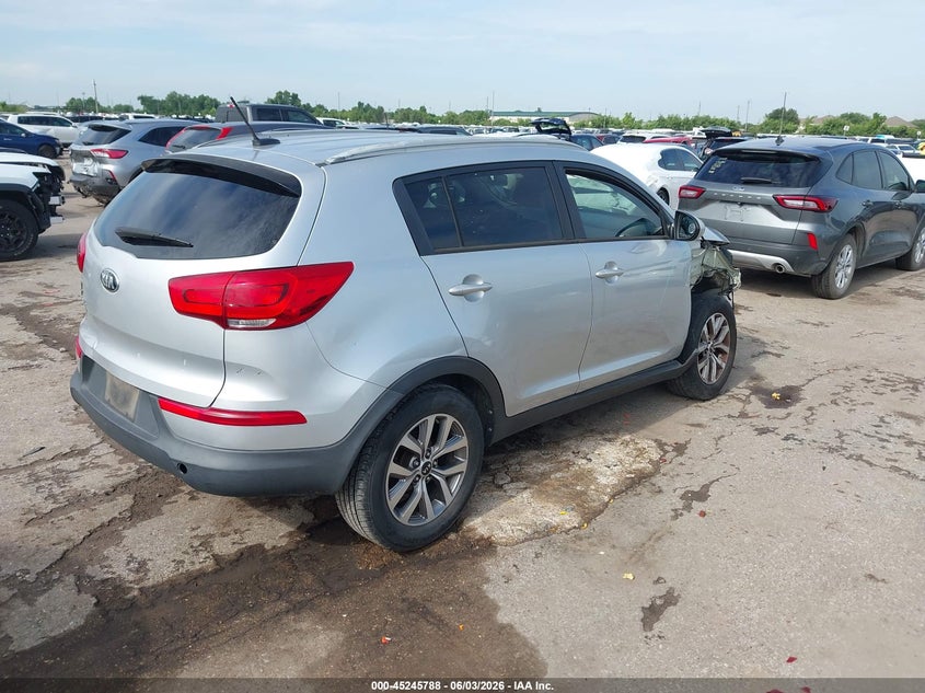 2016 Kia Sportage VIN KNDPB3AC5G7830543 IAAI salvage auction — FRONT END, Original (Texas), sold $2,325 on 2026-07-08 (photo 4)