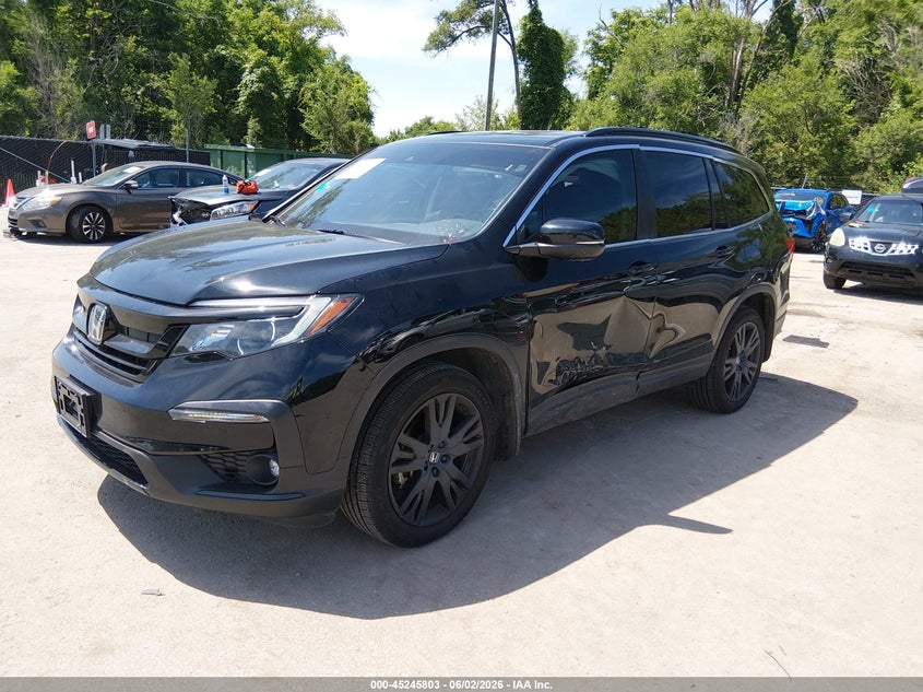 2021 Honda Pilot VIN 5FNYF6H26MB044442 IAAI salvage auction — LEFT SIDE, Salvage Title, sold $8,500 on 2026-07-29 (photo 2)