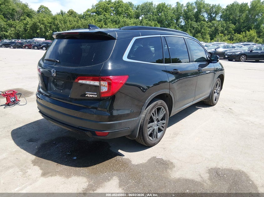 2021 Honda Pilot VIN 5FNYF6H26MB044442 IAAI salvage auction — LEFT SIDE, Salvage Title, sold $8,500 on 2026-07-29 (photo 4)